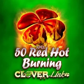50 Red Hot Burning Clover Links slot visual from Novomatic available on 30-bet-casino.nl